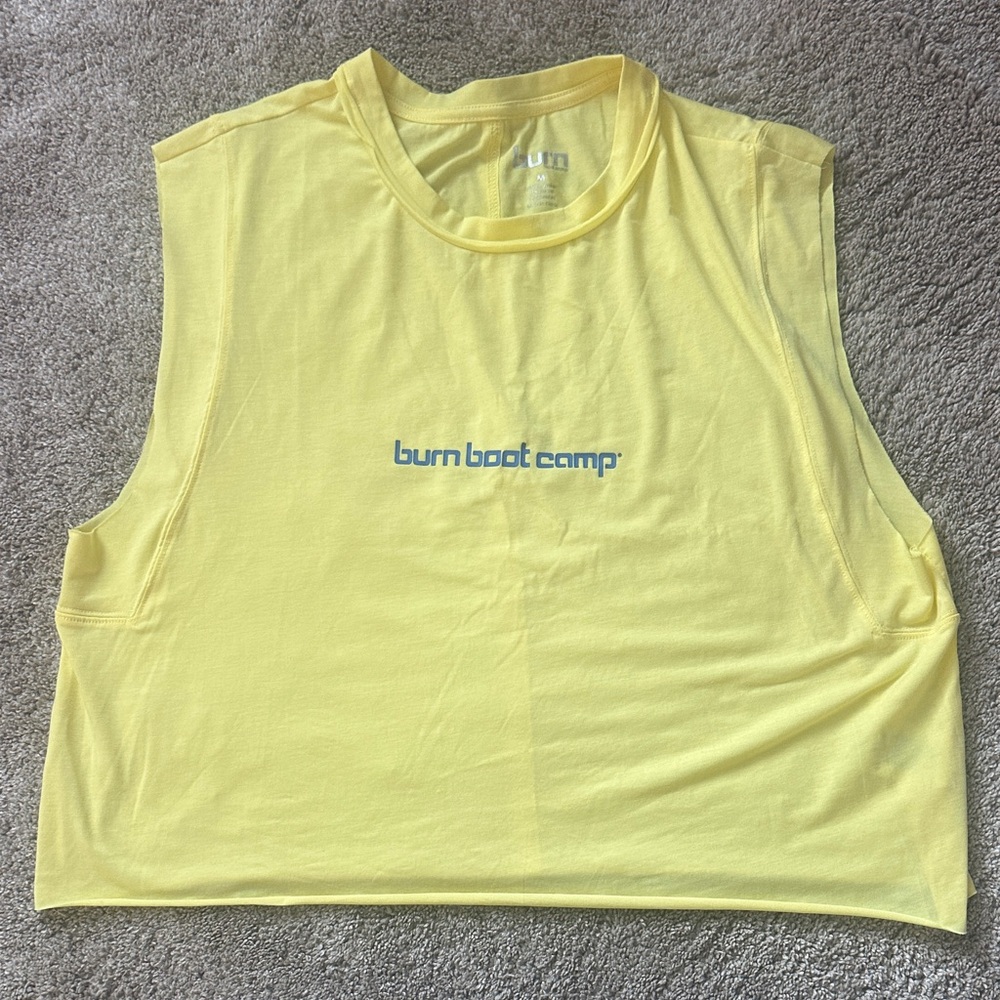 Burn Boot Camp Yellow Women's Muscle Tee